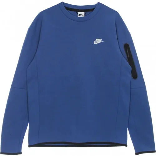 Leichter Crewneck Sweatshirt - Sportbekleidung Tech Fleece , Herren, Größe: S - Nike - Modalova