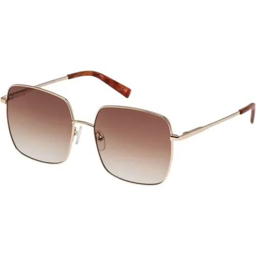 Goud Sunglasses , female, Sizes: ONE SIZE - Le Specs - Modalova