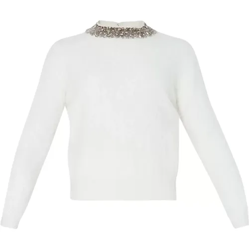 Sweaters Cream , Damen, Größe: XL - Liu Jo - Modalova