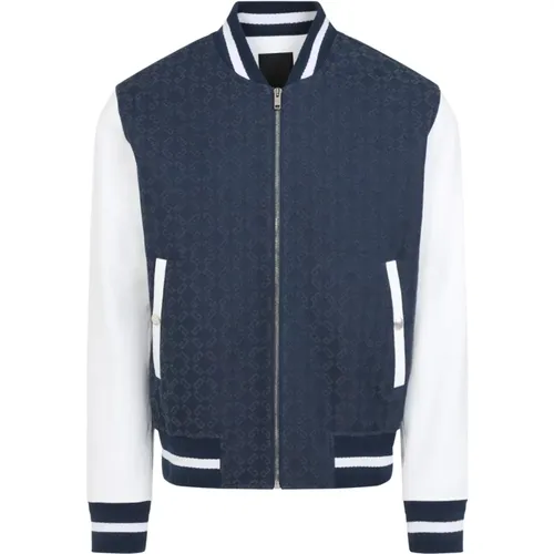 Bomber Jackets, male, , Size: L Blue Jacket for Men Stylish Comfort - Givenchy - Modalova