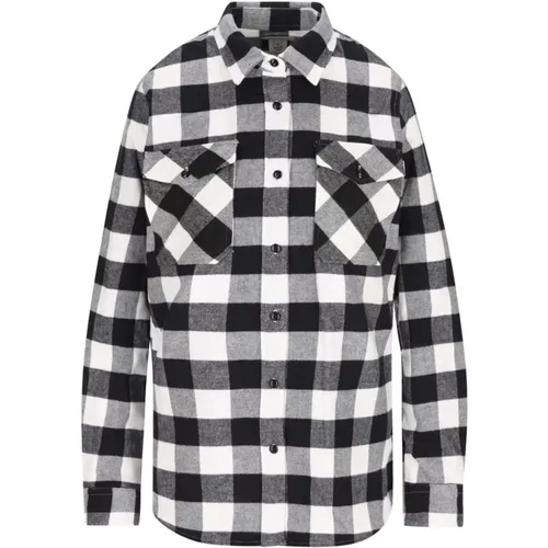 Check Buffalo Boyfriend Shirt , female, Sizes: S - Woolrich - Modalova