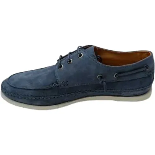 Blaue Wildleder Derby Schuhe Hawaii Skull - Paul Smith - Modalova