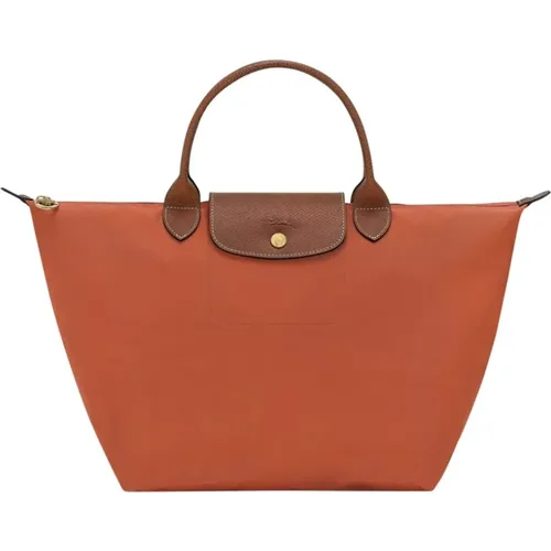 Tote Bags, female, , Size: ONE SIZE Brick Tote Bag with Zipper - Longchamp - Modalova