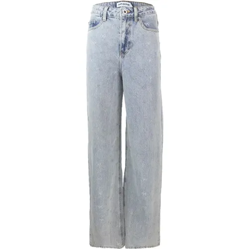 Straight Jeans, female, , Size: W26 Cotton Straight Jeans - Self Portrait - Modalova