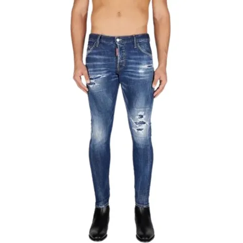 Stilvolle Slim-fit Jeans in Blau , Herren, Größe: XS - Dsquared2 - Modalova