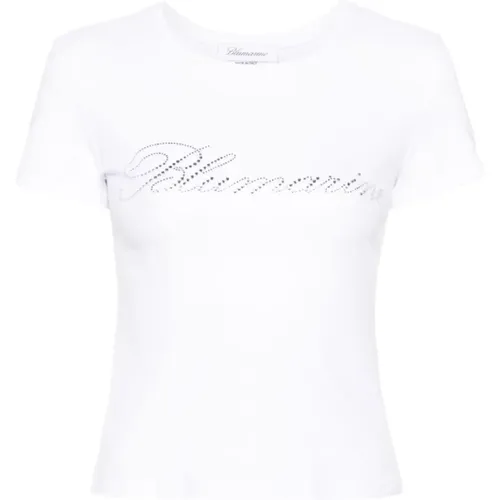 T-Shirt N0100 Stylish Casual Tee , female, Sizes: L, M - Blumarine - Modalova