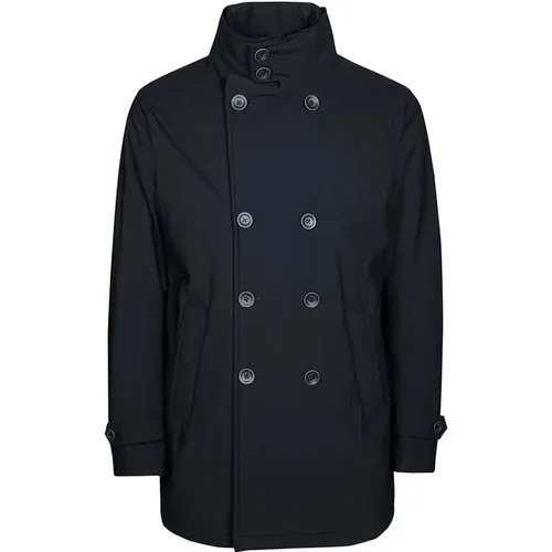 Stylish Peacoat with Harness , male, Sizes: XL, M, 2XL, L - Herno - Modalova