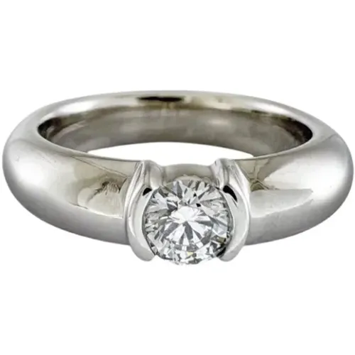 Pre-owned Jewellery, female, , Size: ONE SIZE Pre-owned Platinum rings - Tiffany & Co. Pre-owned - Modalova