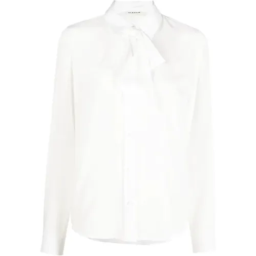 Long sleeve shirt with bow , female, Sizes: XS - P.a.r.o.s.h. - Modalova