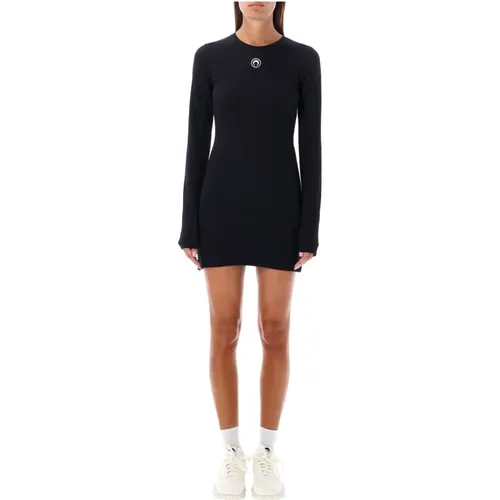 Moon Logo Mini Dress Aw24 , female, Sizes: S, M - Marine Serre - Modalova