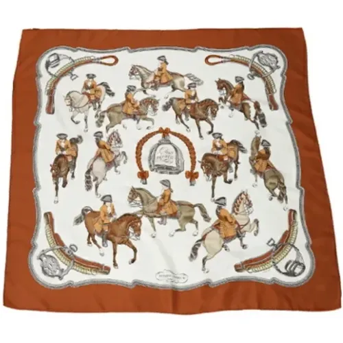 Pre-owned Silk scarves , female, Sizes: ONE SIZE - Hermès Vintage - Modalova