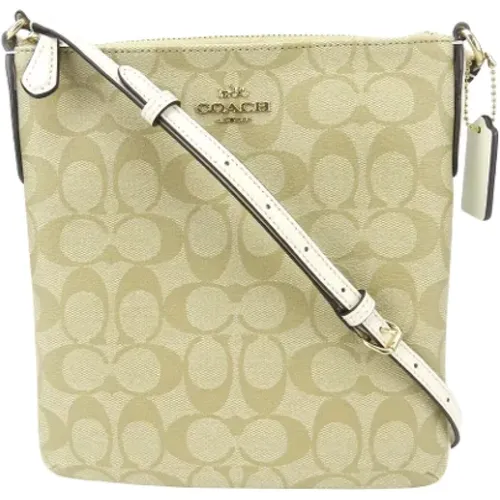 Pre-owned Cross Body Bags, female, , Size: ONE SIZE Pre-owned Canvas shoulder-bags - Coach Pre-owned - Modalova