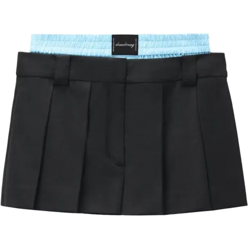 Prestyled Pleated Skort , female, Sizes: S - alexander wang - Modalova