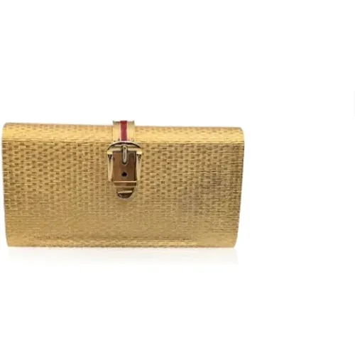 Pre-owned Clutches, female, , Size: ONE SIZE Pre-owned Fabric clutches - Gucci Vintage - Modalova