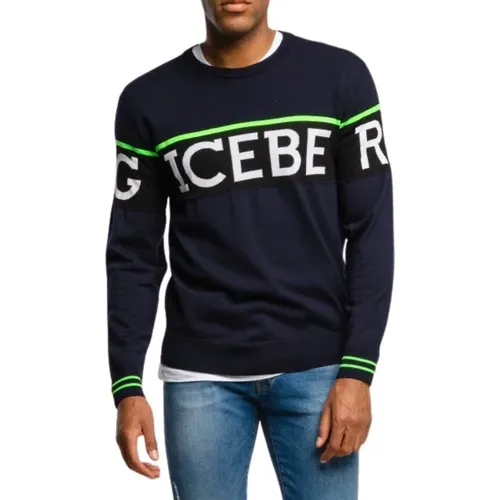 Navy Pull Regular Style , male, Sizes: M - Iceberg - Modalova