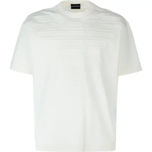 Casual Baumwoll T-Shirt , Herren, Größe: L - Emporio Armani - Modalova