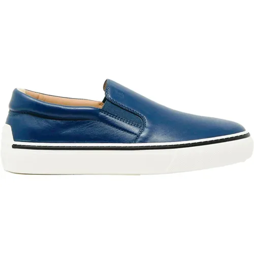 Leather Moccasins Slip-Ons Shoes , male, Sizes: 9 1/2 UK - TOD'S - Modalova