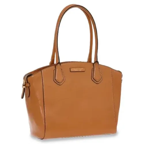 Dark Leather Handbag - Constance , female, Sizes: ONE SIZE - The Bridge - Modalova
