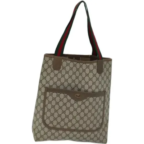 Pre-owned Tote Bags, female, , Size: ONE SIZE Pre-owned Canvas gucci-bags - Gucci Vintage - Modalova