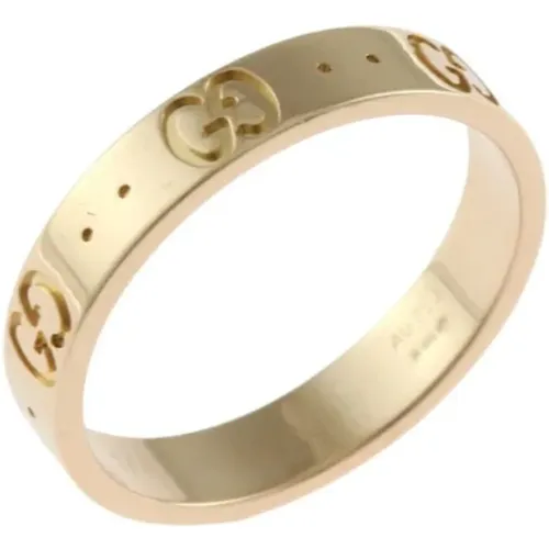 Pre-owned Jewellery, female, , Size: ONE SIZE Pre-owned Gold rings - Gucci Vintage - Modalova