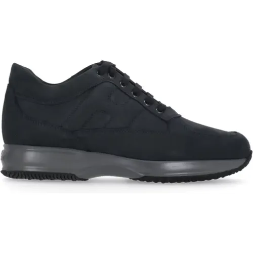 Leather Sneakers for Men , male, Sizes: 9 UK, 7 1/2 UK, 6 1/2 UK, 7 UK, 5 1/2 UK, 8 UK, 5 UK - Hogan - Modalova