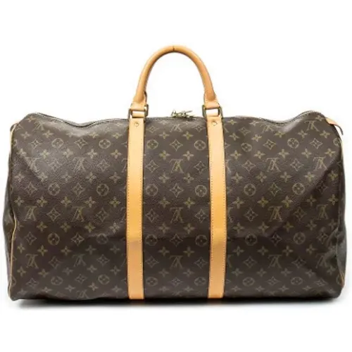 Pre-owned Weekend Bags, female, , Size: ONE SIZE Pre-owned Canvas travel-bags - Louis Vuitton Vintage - Modalova