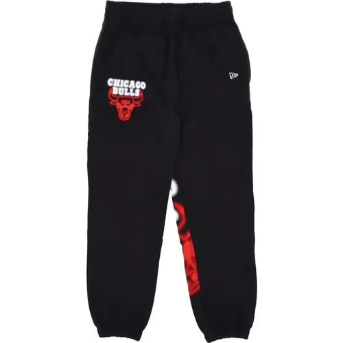 Sweatpants, male, , Size: XL Chicago Bulls Logo Sweatpants Jogger /Red - new era - Modalova