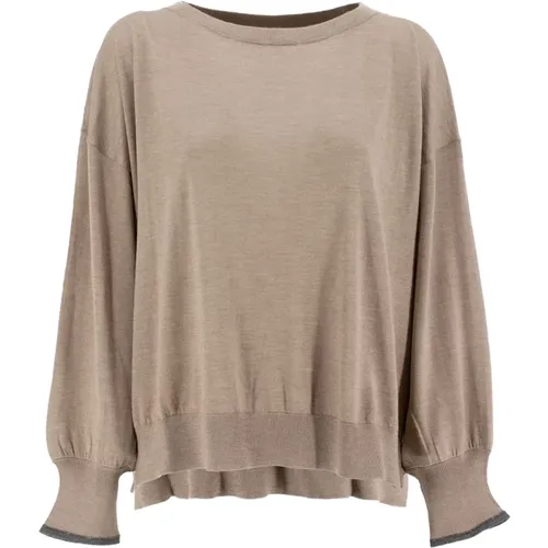 Luxury Cashmere and Silk Sweater , female, Sizes: S - BRUNELLO CUCINELLI - Modalova