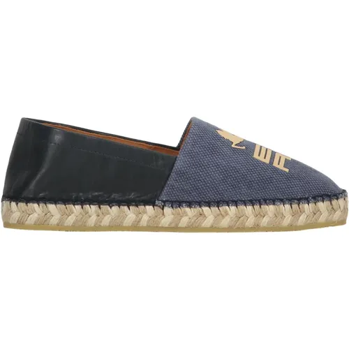 Denim Espadrilles mit Ledereinsätzen - ETRO - Modalova