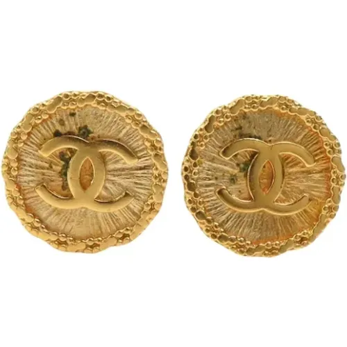 Pre-owned Jewellery, female, , Size: ONE SIZE Pre-owned Metal earrings - Chanel Vintage - Modalova