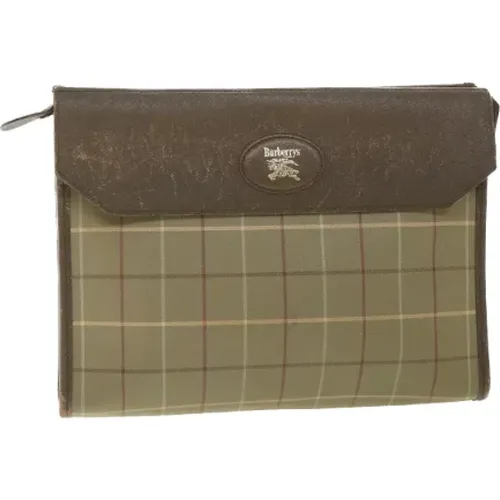 Pre-owned Clutches, female, , Size: ONE SIZE Pre-owned Fabric clutches - Burberry Vintage - Modalova