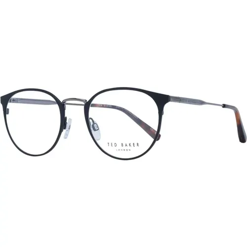 Glasses, male, , Size: ONE SIZE Round Metal Optical Frames - Ted Baker - Modalova