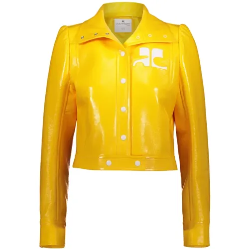 Iconic vinyl jacket , female, Sizes: XS - Courrèges - Modalova