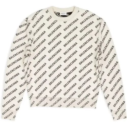 Logo-Sweater mit Diagonaler Platzierung - Balenciaga - Modalova