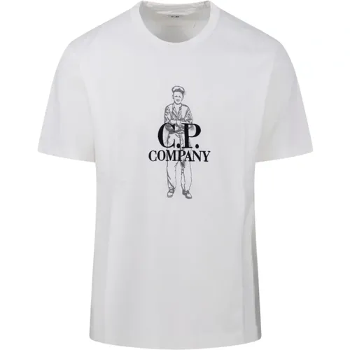 Jersey British Sailor T-Shirt , male, Sizes: XL - C.P. Company - Modalova