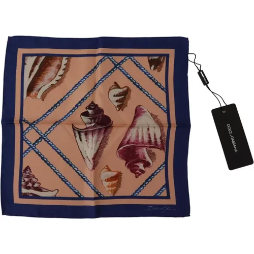 Pocket Scarves, male, , Size: ONE SIZE Printed Silk Square Scarf - Dolce & Gabbana - Modalova