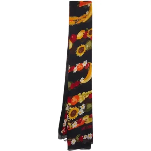 Pre-owned Scarves, female, , Size: ONE SIZE Pre-owned Silk scarves - Moschino Pre-Owned - Modalova