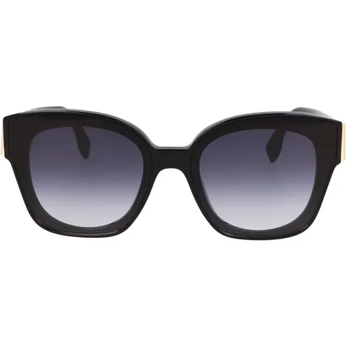 Quadratische Rahmen Sonnenbrille , Damen, Größe: 63 MM - Fendi - Modalova