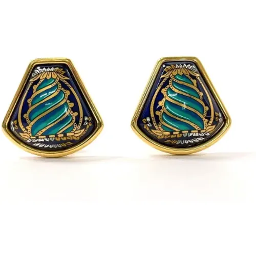 Pre-owned Jewellery, female, , Size: ONE SIZE Pre-owned Metal earrings - Hermès Vintage - Modalova