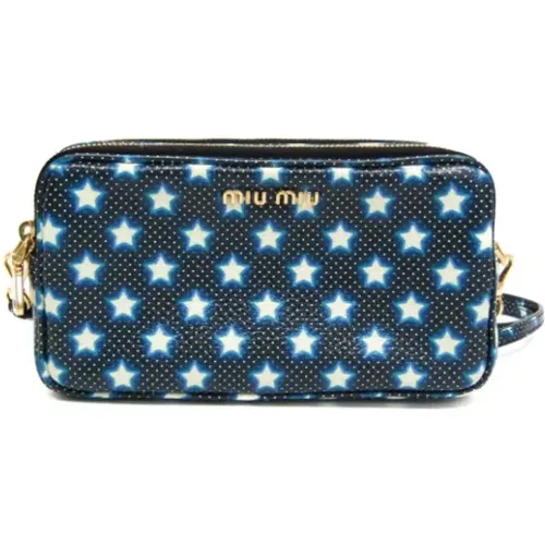 Pre-owned Cross Body Bags, female, , Size: ONE SIZE Pre-owned Leather shoulder-bags - Miu Miu Pre-owned - Modalova