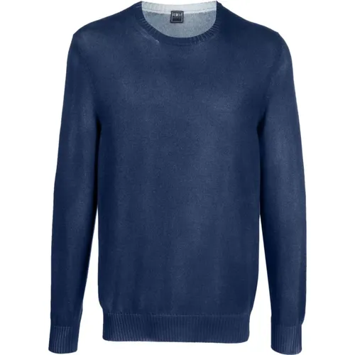 Cotton jumper , male, Sizes: 4XL, 3XL - Fedeli - Modalova