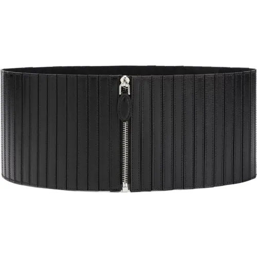 Belts, female, , Size: 75 CM Corset Leather Belt - Alaïa - Modalova