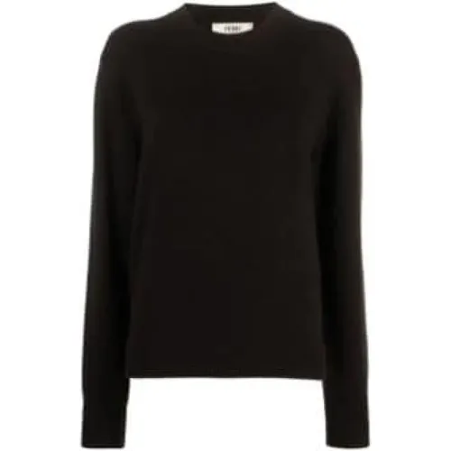 Sweater Logo on the Back , female, Sizes: XS, S - Fendi - Modalova