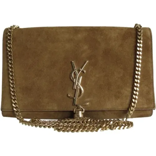 Pre-owned Shoulder Bags, female, , Size: ONE SIZE Pre-owned Suede shoulder-bags - Yves Saint Laurent Vintage - Modalova