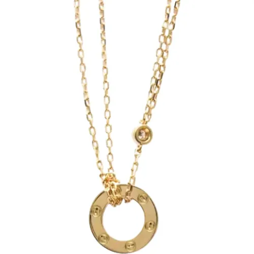 Pre-owned Jewellery, female, , Size: ONE SIZE Pre-owned Rose Gold necklaces - Cartier Vintage - Modalova