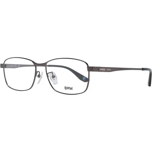 Glasses, male, , Size: ONE SIZE Titanium Rectangle Optical Frames - BMW - Modalova