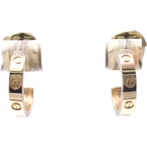 Pre-owned Jewellery, female, , Size: ONE SIZE Pre-owned Fabric earrings - Cartier Vintage - Modalova