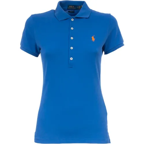 Polo Shirts, female, , Size: S Classic Cotton Polo Shirt for Women - Polo Ralph Lauren - Modalova