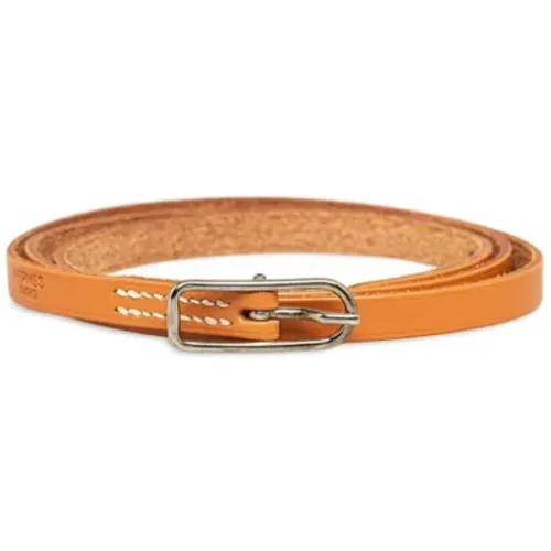 Pre-owned Belts, female, , Size: ONE SIZE Pre-owned Leather bracelets - Hermès Vintage - Modalova