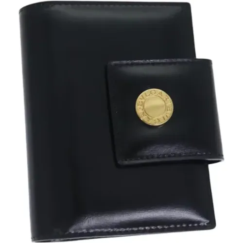 Pre-owned Wallets, male, , Size: ONE SIZE Pre-owned Leather wallets - Bvlgari Vintage - Modalova